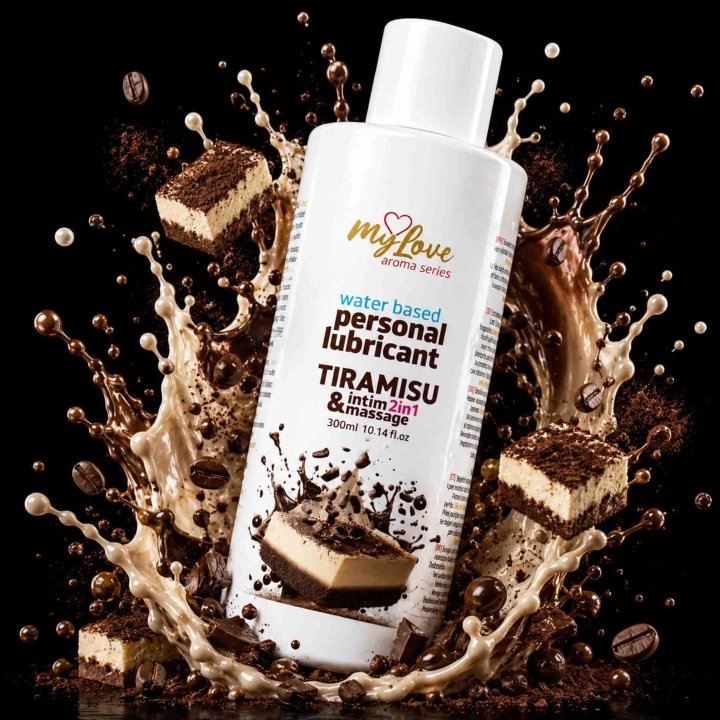 Preparat intymny i do masażu 2w1 MyLove Aroma Tiramisu, wodny, 300 ml