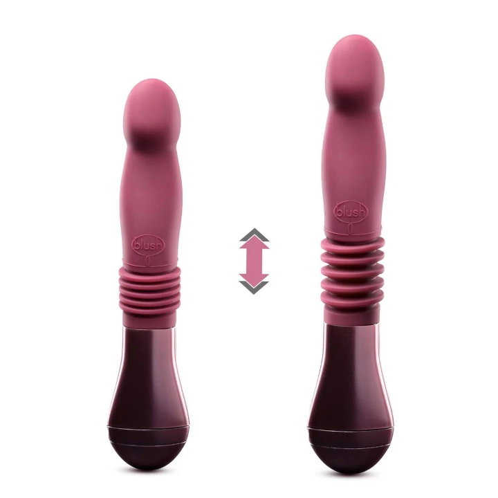 Dildo Temptasia Trixie, silikon, 10 cali, wodoodporny, z trzema prędkościami thrustingu
