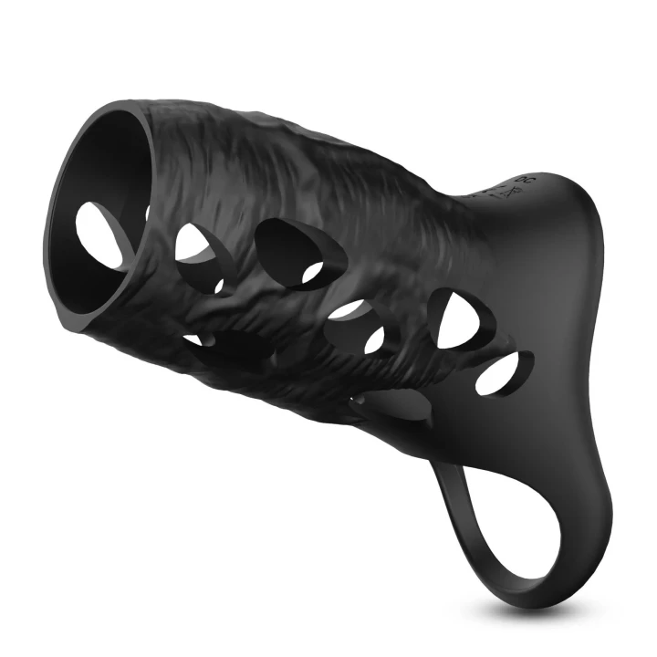 Wibrator-nakładka Crushious Batiatus – silikon, 9 trybów, 12 cm, 3,5 cm wnętrze