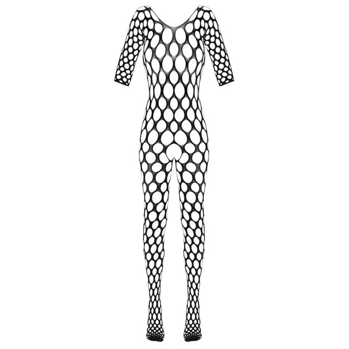 Kombinezon FANTASY COTTELLI LINGERIE z otwartym krokiem, długie rękawy, bezszwowy materiał