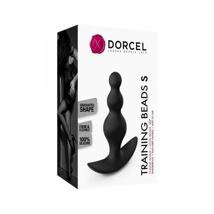 Koraliki treningowe Dorcel, silikonowe, 3 kulki, średnica 1,5-3 cm, 10 cm długości