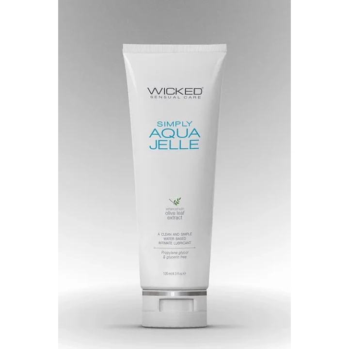 Lubrykant wodny Wicked Simply Aqua Jelle 120ML, wegański, bez gliceryny, z aloesem