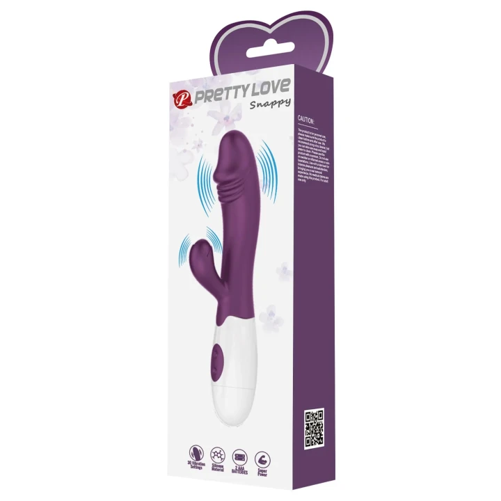 Wibrator króliczek PRETTY LOVE – ABS/Silikon, 30 funkcji wibracji, regulacja intensywności