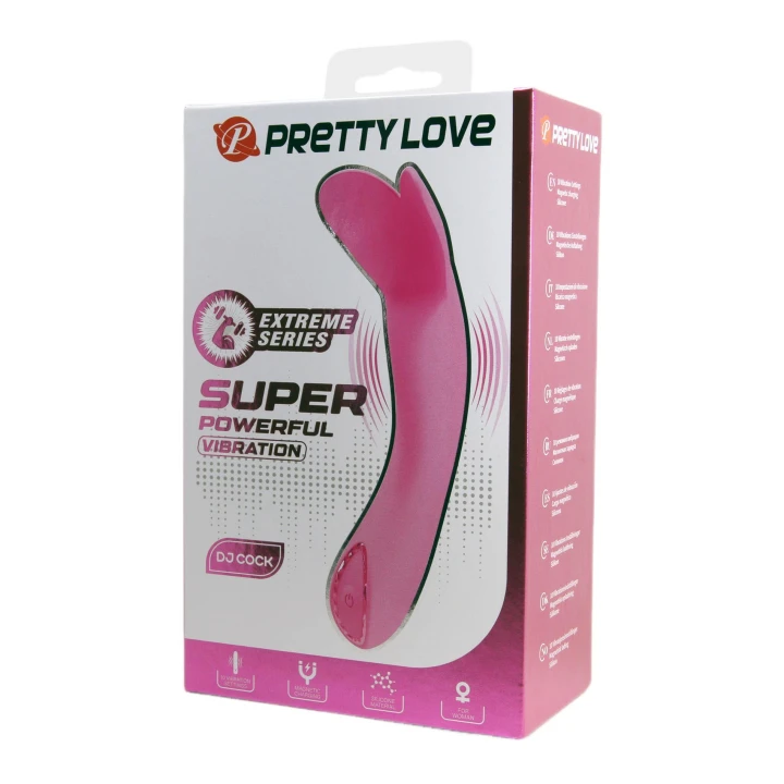 Wibrator - PRETTY LOVE, 10 funkcji wibracji, magnetyczne ładowanie USB, silikonowy