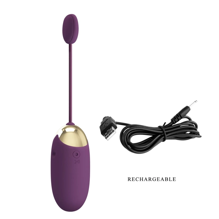 Egg Wibracyjny PRETTY LOVE - Silikonowy, Zdalnie Sterowany, 12 Funkcji Wibracji