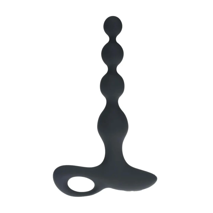 Wibracyjny korek analny Silicone F1, 10 trybów, długość 20,3 cm - czarny