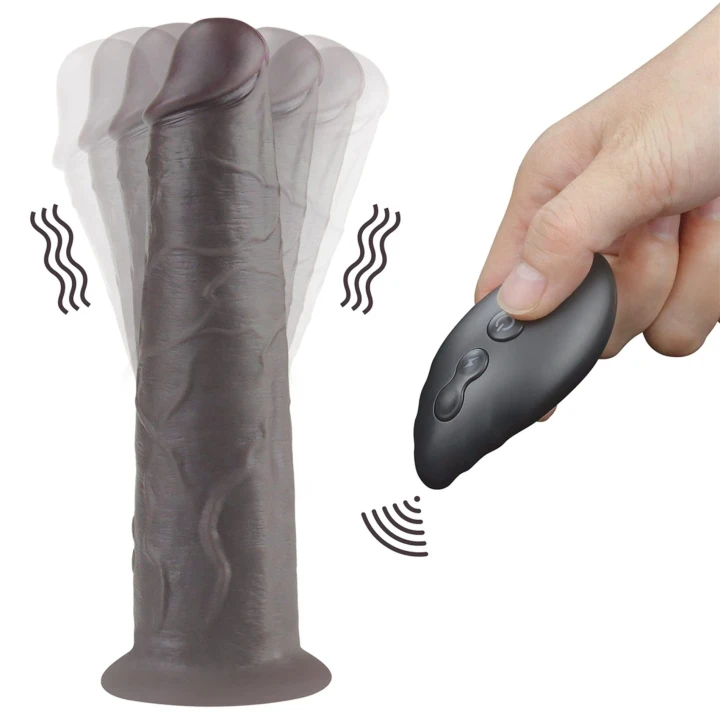 Dildo Lovetoy Nature z platynowego silikonu, 10 trybów wibracji, zdalne sterowanie
