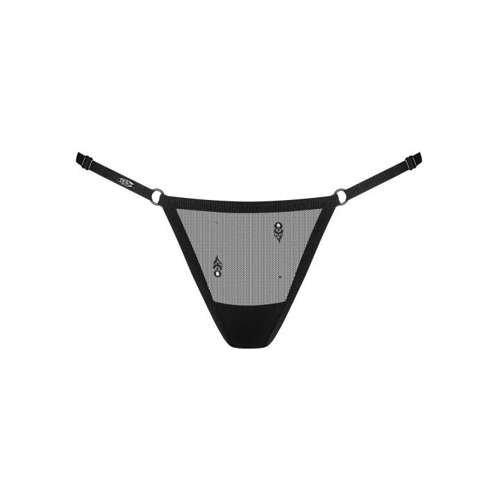 Jockstrap OBSESSIVE regulowany, transparentny, elastyczny