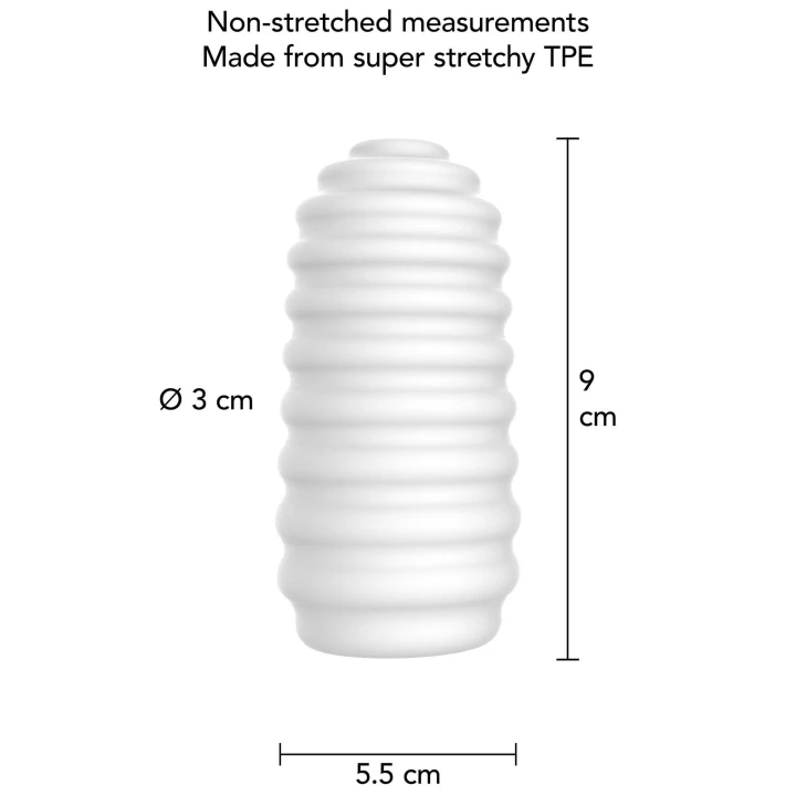 Masturbator średniej wielkości TOYJOY HERO, TPE, wewnętrzna struktura ribbed