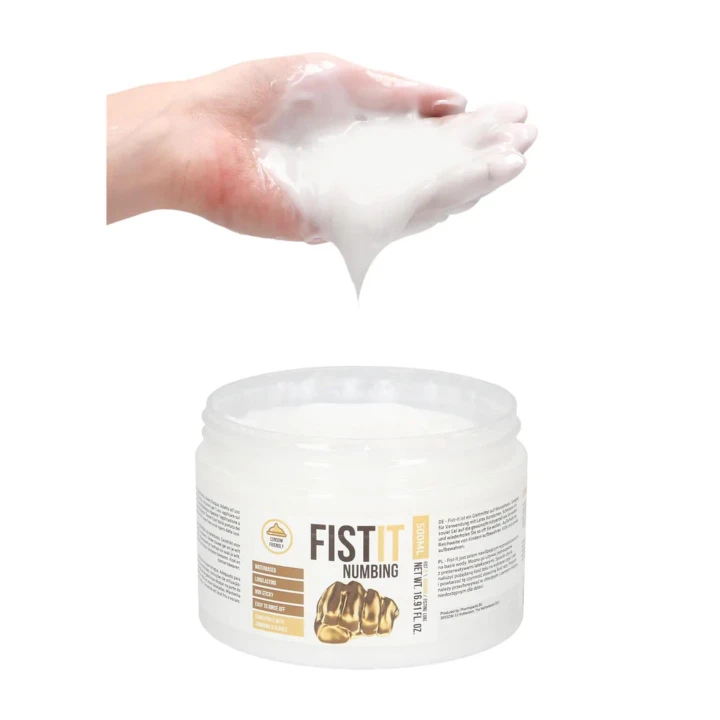 Lubrykant znieczulający Fist It - 500 ml, na bazie wody, dermatologicznie przetestowany