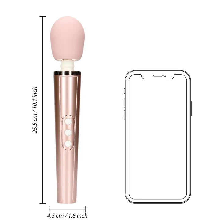 Wibrator różdżkowy Loveline, ABS/Silikon, wibracyjny z funkcją relaksacyjną