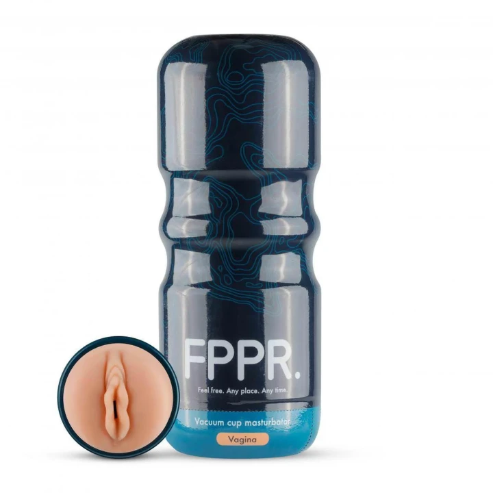 Masturbator FPPR - Ciemny, Elastyczny, Wodoodporny, 18 cm Długości, TPE