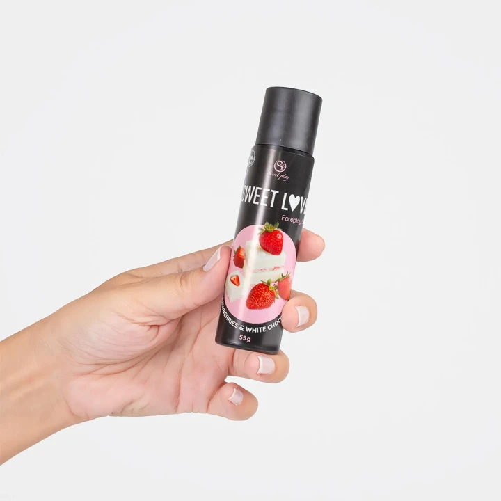 Żel do ciała Secret Play „Sweet Love” - Truskawka & Biała Czekolada - 60 ml