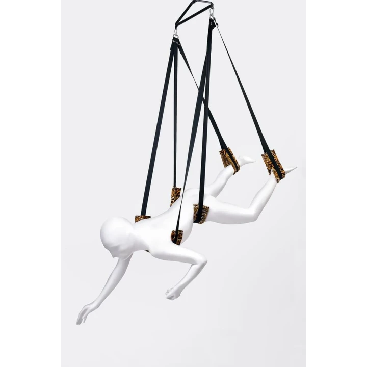 Huśtawka seksualna Anonymo, velur, regulowane pasy, wysoka nośność do 227 kg