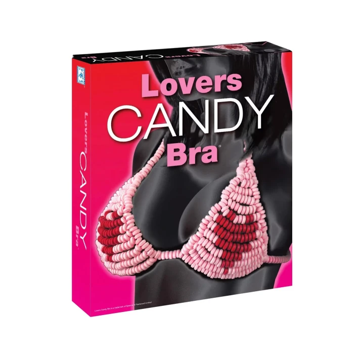 Stanik z cukierków Lovers Candy Bra - edycja erotyczna, kolorowy, do zabawy i prezentów