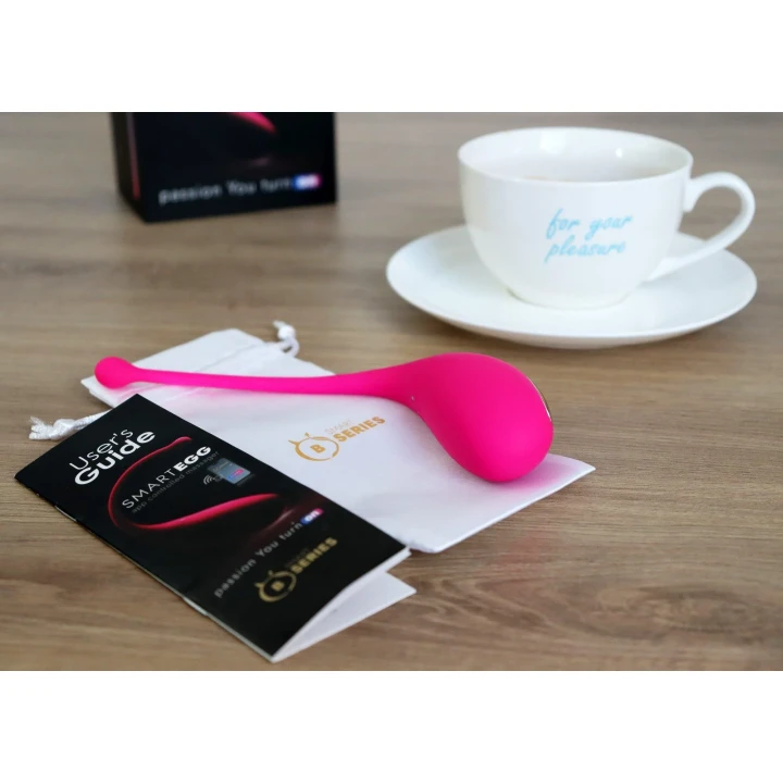 Masażer dopochwowy SMART EGG B Series, wodoodporny, z aplikacją, 9 trybów wibracji