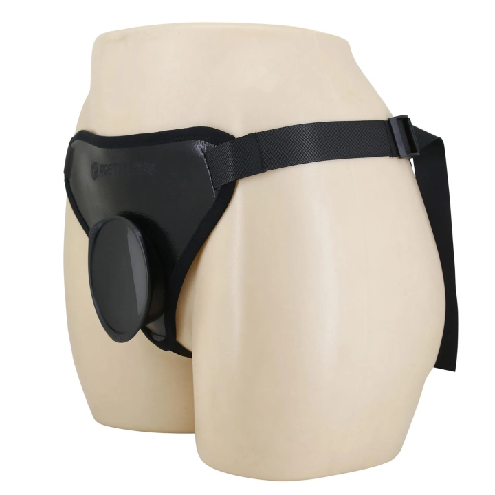 Majtki z uprzężą harness Pretty Love Fogg II, wodoodporne, komfortowy krój, 9 cm