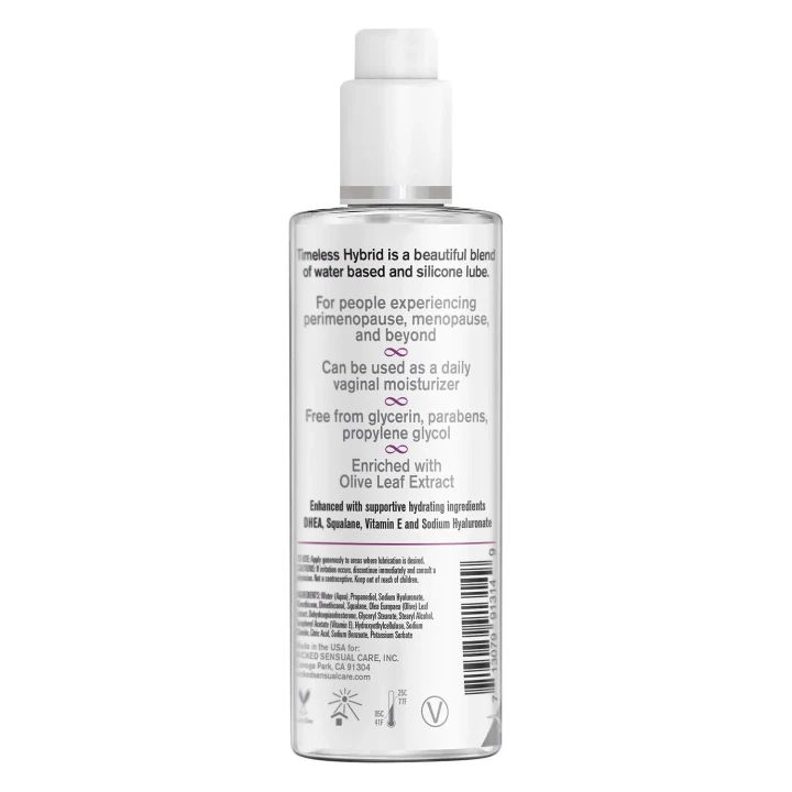 Lubrykant hybrydowy Wicked Timeless 120ml z dodatkiem squalanu i witaminy E