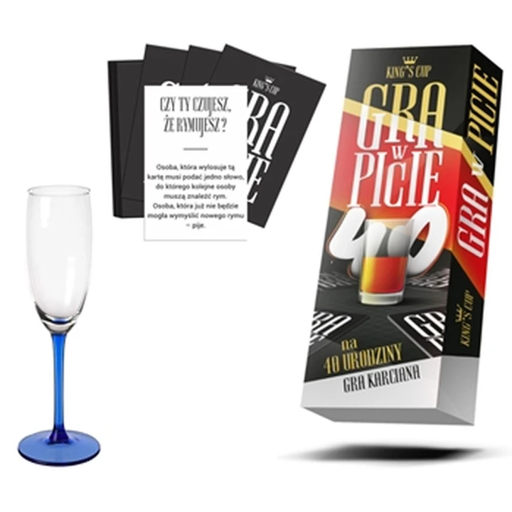 Gra w picie - King's Cup - 52 karty z zadaniami, Kieliszek Króla Gry
