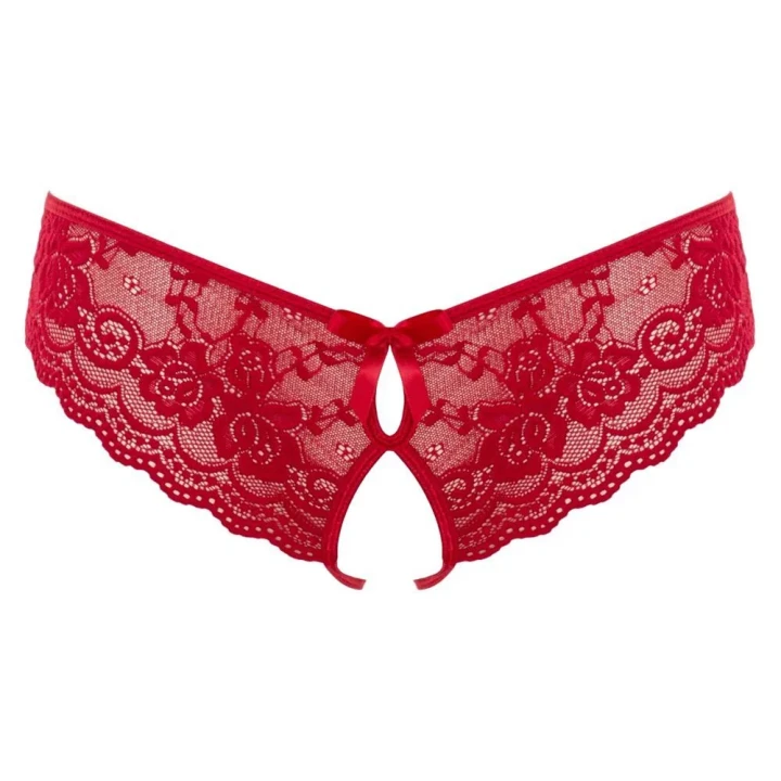 Majtki koronkowe COTTELLI LINGERIE - bez kroków, eleganckie kokardki, wysoka jakość materiału