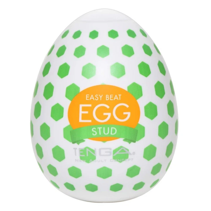 Masturbator jednorazowy Tenga Egg Stud, elastyczny rękaw, struktura nubby, 7 cm