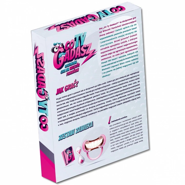Gra na Wieczór Panieński - CO TY GADASZ! - 180 kart, klepsydra, dla 5 graczy