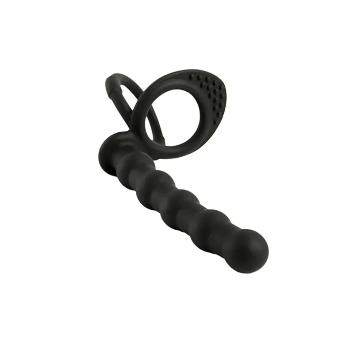 Dildo strap-on silikonowy do podwójnej penetracji, 13,5 cm długości, 2,2 cm średnicy