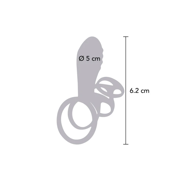 Pierścienie osobiste Halo Halo C-Ring, silikon, wibrujący, regulacja obrotów, splashproof