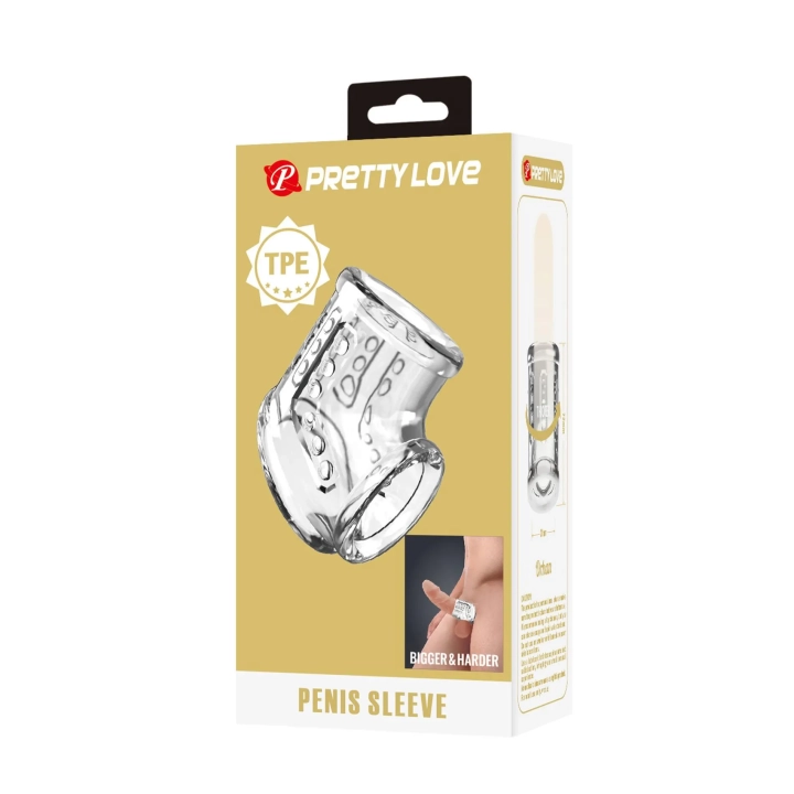 Rękaw na penisa - Pretty Love - TPE, 4,7 cm średnicy, 7,2 cm długości, wodoodporny