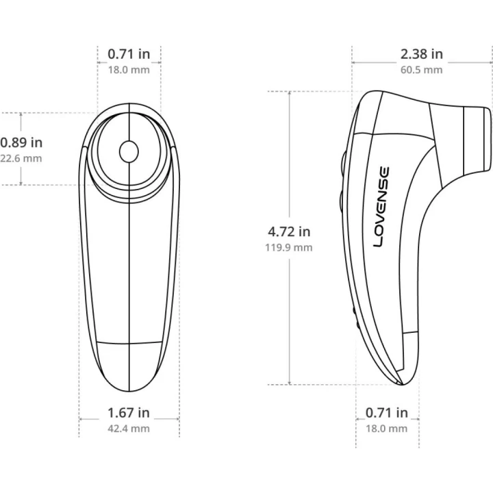Stymulator ssący Lovense Tenera 2, technologia PulseSense™, wodoodporny IPX7, silikon medyczny