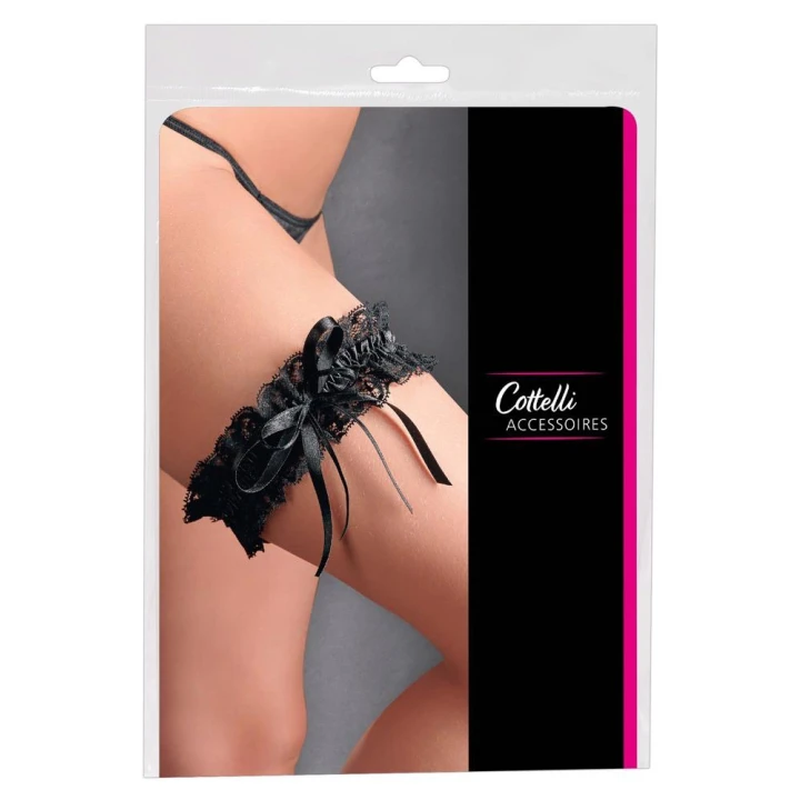 Podwiązka koronkowa COTTELLI ACCESSOIRES z satynową kokardką, elegancka i komfortowa