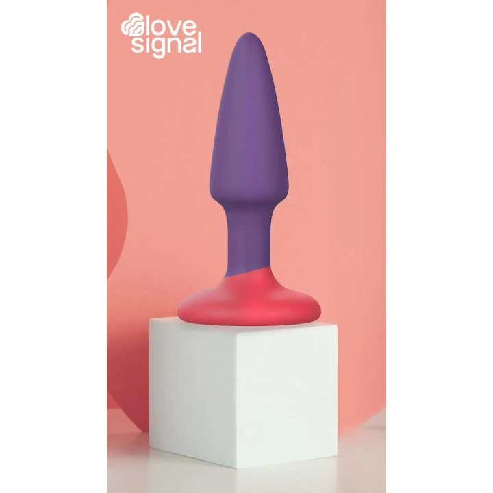 Korek analny Dreamtoys Love Signal – silikonowy, 9 cm, wodoodporny IPX8