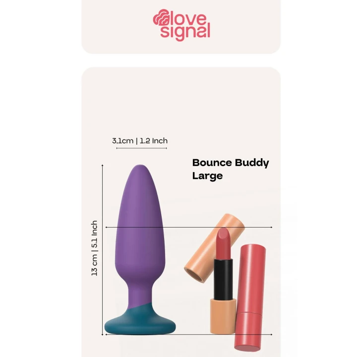 Korek analny (plug) Dreamtoys Love Signal Large — silikon, IPX8, 13×3,1 cm