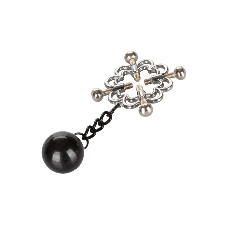 Narzędzie do stymulacji sutków, metalowe 4-punktowe, odporny na wodę, bez niklu