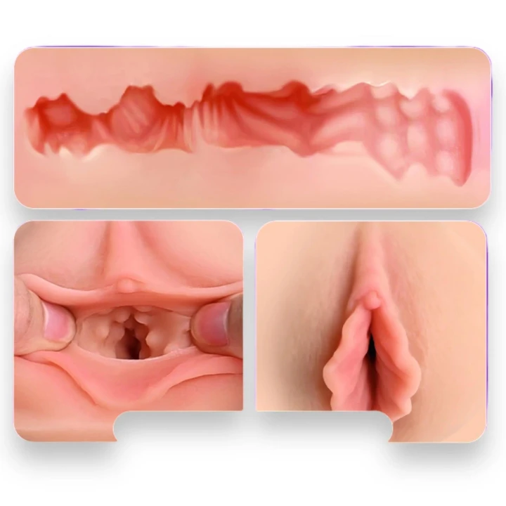 Masturbator 3D Power Escorts - Silikonowa konstrukcja, 24 cm, realistyczna tekstura