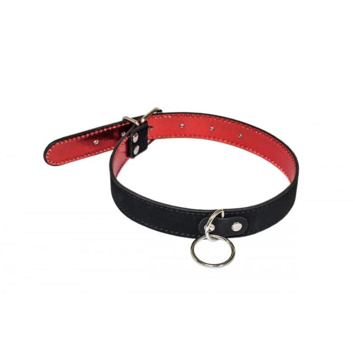 Kołnierz BDSM Lola Games Party, regulowany, czarny, PVC, szer. 2,5 cm, dł. 55 cm