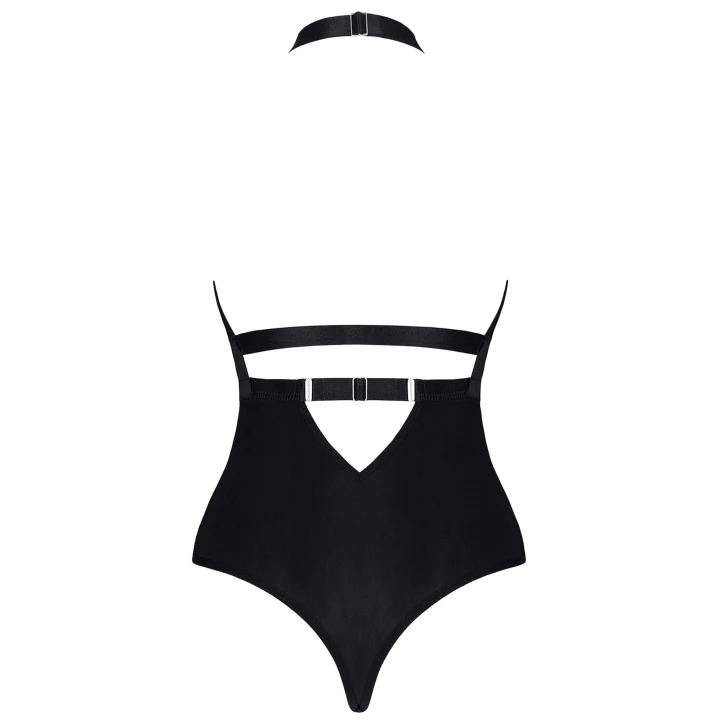 Body Aleta001 - DEMONIQ Kolekcja Lady X, czarne, koronkowe, elastyczne, z regulatorem, S-XXL