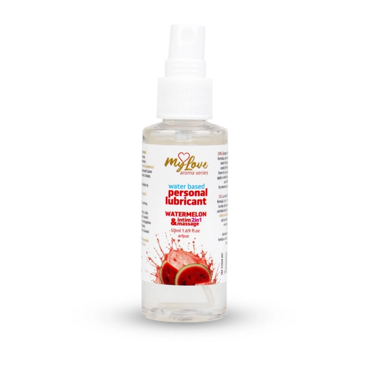 Żel intymny i do masażu MyLove Aroma Series 2w1, wodny, arbuz, 50 ml