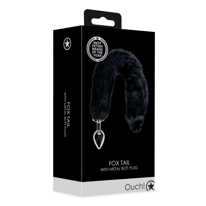 Zestaw do zabaw w odgrywanie ról: Ogon lisa z metalowym korkiem analnym z aluminium i poliestru