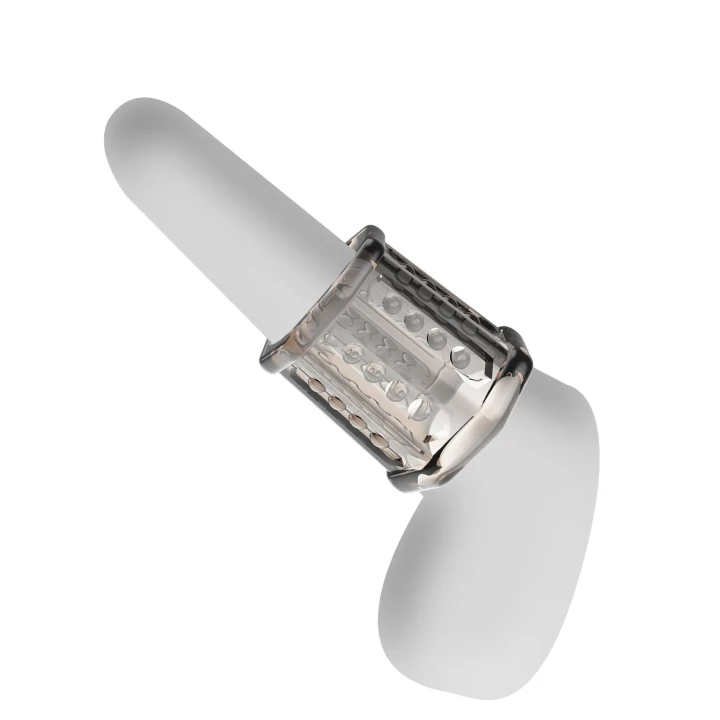 Nakładka na penisa PRETTY LOVE, TPR, wodoodporna, teksturowana, elastyczna