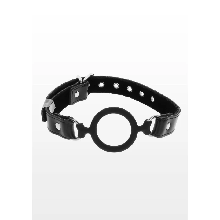 Knebel ringowy TABOOM | Silikon, PU Skóra | Regulowane zapięcie, 5.2 cm średnicy