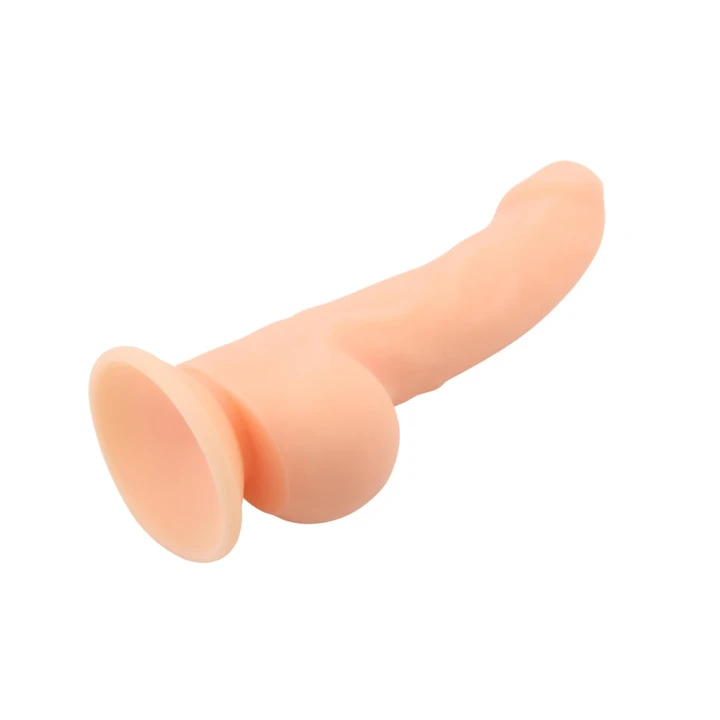 Dildo Navigato - Flesh, 22 cm, silikon płynny, antybakteryjna powierzchnia, przyssawka