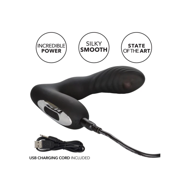 Sonda analna Eclipse – silikon medyczny, wodoodporna, 12 trybów wibracji