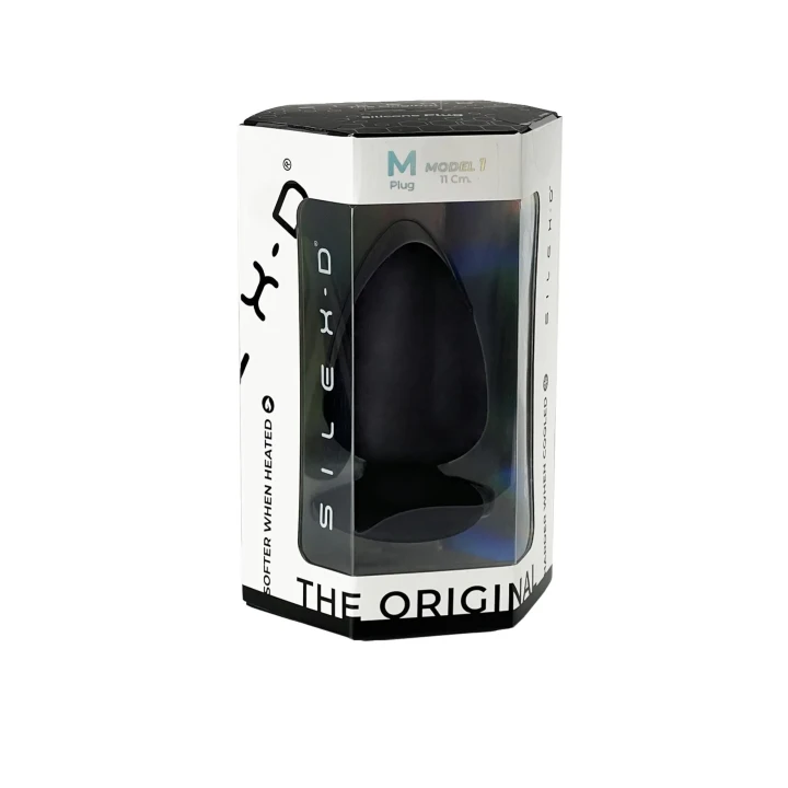 Wtyczka analna Silexd M, podwójna gęstość, silikon, średnica 5,7 cm