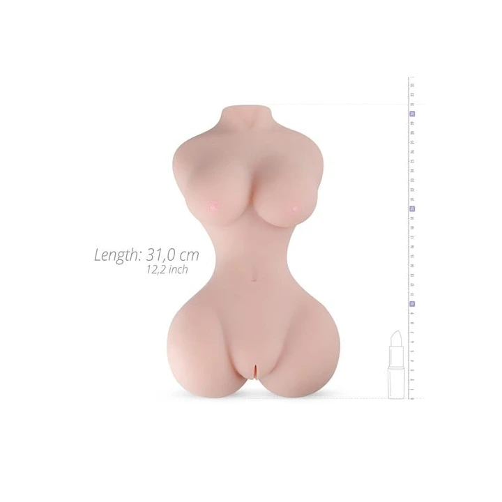 Masturbator realistyczny Heather Owens, wodoodporny, elastyczny, dwuszczelinowy