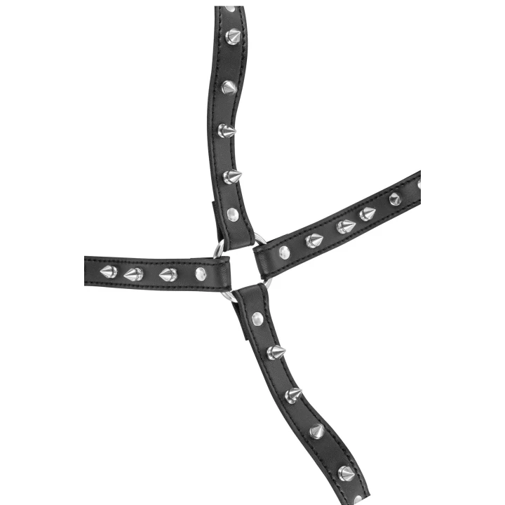 Harness na klatkę piersiową Fetish Tentation, regulowany, imitacja skóry, 66-85 cm