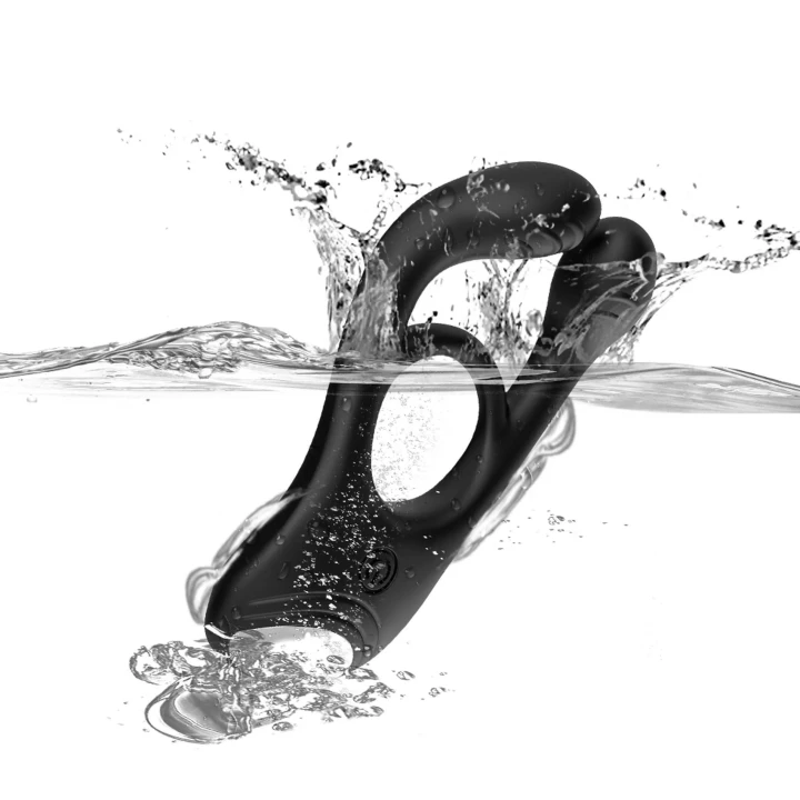 Pierścień wibracyjny Veyron, 3 silniki, 9 trybów wibracji, silikon medyczny