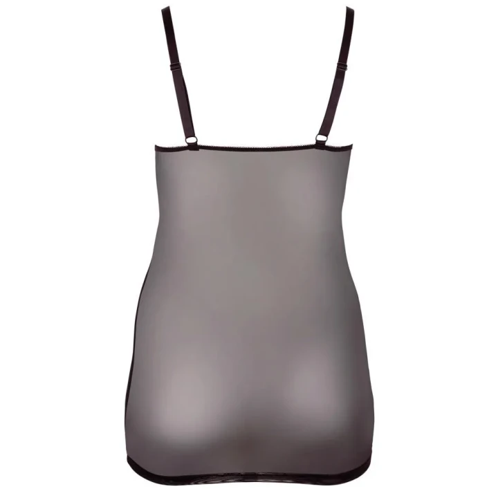 Sukienka bieliźniana COTTELLI LINGERIE z koronką, regulowane paski, elastyczny materiał