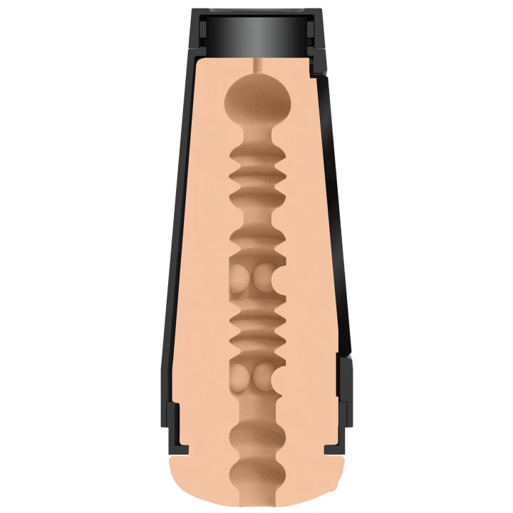 Masturbator TPE Karlee Gray - ULTRASKYN, wgłębienia i regulowana płyta nacisku