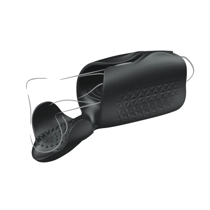 Stymulator penisowy Amanda - wibracje, wodoodporny, materiał ABS/silikon